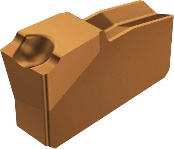 Sandvik Coromant - L151.240 9E 1125 Grade, 0.1575" Cutting Width, Carbide Cutoff Insert - 1.5° Right Hand Lead Angle, 0.0039" Cnr Rad, TiAlN Coated - Americas Industrial Supply
