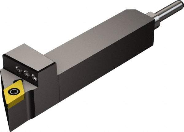 Sandvik Coromant - QS-SDJC, Right Hand Cut, -3° Lead Angle, 10mm Shank Height x 12mm Shank Width, Neutral Rake Indexable Turning Toolholder - 70mm OAL, DCMT 07 02 04 Insert Compatibility, Series CoroTurn 107 - Americas Industrial Supply
