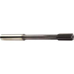 Chucking Reamer: 0.1957″ Dia, 2.9528″ OAL, 0.6142″ Flute Length, Straight Shank, Solid Carbide 4 Flute, RH