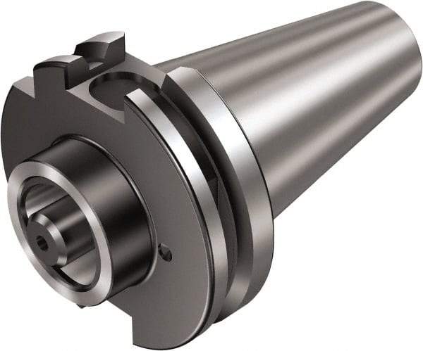 Sandvik Coromant - C6 System Size, ISO50 Taper, Modular Tool Holding System Adapter - 50mm Projection, 63mm Body Diam, 151.8mm OAL, Through Coolant - Exact Industrial Supply