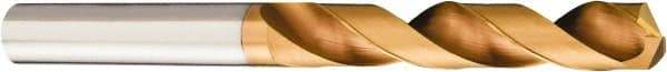 Sandvik Coromant - 4.7mm 140° Solid Carbide Jobber Drill - TiAlN Finish, Right Hand Cut, Cylindrical Shank, 74mm OAL - Americas Industrial Supply