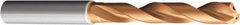 Sandvik Coromant - 6.8mm 140° Solid Carbide Jobber Drill - TiAlN Finish, Right Hand Cut, Cylindrical Shank, 91mm OAL - Americas Industrial Supply