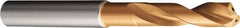 Sandvik Coromant - 6mm 140° Spiral Flute Solid Carbide Screw Machine Drill Bit - TiAlN Finish, Right Hand Cut, 1.1024" Flute Length, 2.5984" OAL, Split Point, Straight Shank, Through Coolant - Americas Industrial Supply