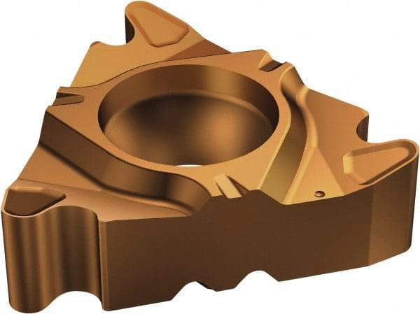 Sandvik Coromant - 26616 A Grade 1125, Internal Round 30° Threading Insert - 8 TPI Int Pitch, Left Hand Insert, Carbide - Americas Industrial Supply