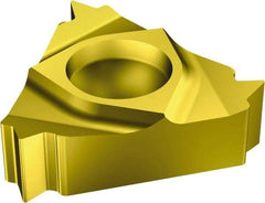 Sandvik Coromant - 166.0011 A Grade 1020, Internal Metric 60° Threading Insert - 1.75mm Int Pitch, Right Hand Insert, TiN Finish, Carbide - Americas Industrial Supply