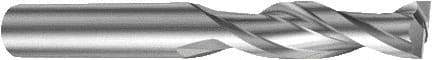 Sandvik Coromant - 8mm, 32mm LOC, 8mm Shank Diam, 79mm OAL, 2 Flute, Solid Carbide Square End Mill - Single End, Uncoated, Spiral Flute, 25° Helix, Right Hand Cut, Right Hand Flute, Series CoroMill Plura - Americas Industrial Supply