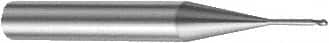 Sandvik Coromant - 0.6mm Diam, 0.6mm LOC, 2 Flute Solid Carbide Ball End Mill - 57mm OAL, 6mm Shank Diam, Ball Flute - Americas Industrial Supply