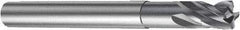 Sandvik Coromant - 8mm, 8mm LOC, 8mm Shank Diam, 80mm OAL, 4 Flute, Solid Carbide Square End Mill - Single End, TiAlN Finish, Spiral Flute, 30° Helix, Centercutting, Right Hand Cut, Right Hand Flute, Series CoroMill Plura - Americas Industrial Supply