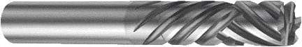 Sandvik Coromant - 7.94mm, 25.4mm LOC, 7.94mm Shank Diam, 76.2mm OAL, 6 Flute, Solid Carbide Square End Mill - TiAlN Finish, 30° Helix, Centercutting, Right Hand Cut, Right Hand Flute, Series CoroMill Plura - Americas Industrial Supply
