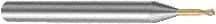 Sandvik Coromant - 0.8mm Diam, 0.5mm LOC, 2 Flute Solid Carbide Ball End Mill - AlCrN Finish, 45mm OAL, 4mm Shank Diam, Ball Flute - Americas Industrial Supply