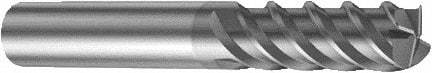 Sandvik Coromant - 4 Flute Solid Carbide Roughing & Finishing Corner Radius End Mill - TiAlN Finish, 0.3937" Shank Diam, Straight Shank, 50° Helix, Non-Centercutting - Americas Industrial Supply