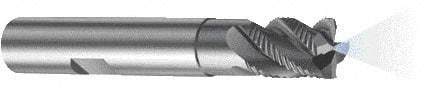 Sandvik Coromant - 8mm, 9mm LOC, 8mm Shank Diam, 58mm OAL, 4 Flute, Solid Carbide Square End Mill - Single End, TiAlN Finish, Spiral Flute, 40° Helix, Right Hand Cut, Right Hand Flute, Series CoroMill Plura - Americas Industrial Supply