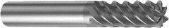 Sandvik Coromant - 6mm, 13mm LOC, 6mm Shank Diam, 57mm OAL, 6 Flute, Solid Carbide Square End Mill - Single End, TiAlN Finish, Spiral Flute, 50° Helix, Right Hand Cut, Right Hand Flute, Series CoroMill Plura - Americas Industrial Supply