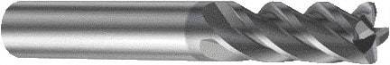 Sandvik Coromant - 6mm, 13mm LOC, 6mm Shank Diam, 57mm OAL, 4 Flute, Solid Carbide Square End Mill - Single End, AlTiN Finish, Spiral Flute, 41° Helix, Right Hand Cut, Right Hand Flute, Series CoroMill Plura - Americas Industrial Supply