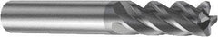 Sandvik Coromant - 6mm, 13mm LOC, 6mm Shank Diam, 57mm OAL, 4 Flute, Solid Carbide Square End Mill - Single End, AlTiN Finish, Spiral Flute, 41° Helix, Right Hand Cut, Right Hand Flute, Series CoroMill Plura - Americas Industrial Supply