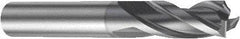 Sandvik Coromant - 1mm, 4.5mm LOC, 3mm Shank Diam, 38mm OAL, 3 Flute, Solid Carbide Square End Mill - Single End, AlCrN Finish, Spiral Flute, 30° Helix, Right Hand Cut, Right Hand Flute, Series CoroMill Plura - Americas Industrial Supply