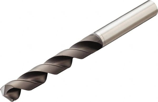 Sandvik Coromant - 5/16" 130° Solid Carbide Jobber Drill - Diamond Finish, Right Hand Cut, Spiral Flute, Straight Shank, 3.5827" OAL, Split Point - Americas Industrial Supply