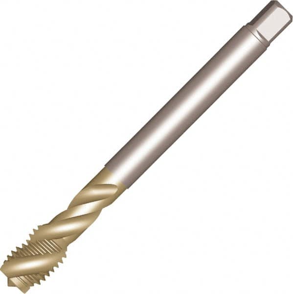 Sandvik Coromant - #1-11 G 4 Flute NORMAL Spiral Flute Tap - High Speed Steel, Fe Finish, 160mm OAL, Right Hand Thread, Series CoroTap 300 - Americas Industrial Supply