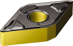 Sandvik Coromant - DNMG432 XM Grade 2220 Carbide Turning Insert - TiCN/AI2O3/TiN Finish, 55° Diamond, 1/2" Inscr Circle, 3/16" Thick, 1/32" Corner Radius - Americas Industrial Supply