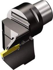 Sandvik Coromant - N123H2-0400-0004-TF Insert, Modular Grooving Blade Holder Head - Left Hand Cut, System Size C4, Through Coolant, Series CoroCut 1-2 - Americas Industrial Supply