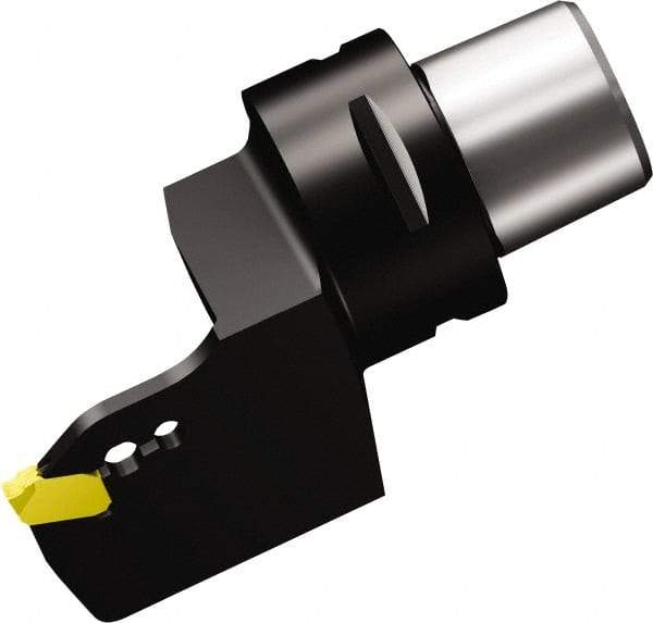 Sandvik Coromant - QD-NF-0250-0002-CM Insert, 60mm Head Length, Modular Grooving Cutting Unit Head - Left Hand Cut, System Size C4, Through Coolant, Series CoroCut QA Cutting Unit for Parting & Grooving - Americas Industrial Supply