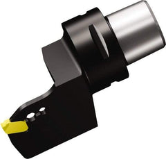 Sandvik Coromant - QD-NH-0400-0002-CM Insert, 75mm Head Length, Modular Grooving Cutting Unit Head - Left Hand Cut, System Size C6, Through Coolant, Series CoroCut QA Cutting Unit for Parting & Grooving - Americas Industrial Supply