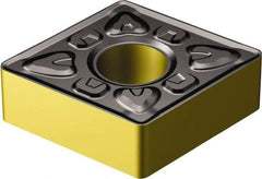 Sandvik Coromant - CNMG543 XMR Grade 2220 Carbide Turning Insert - TiCN/AI2O3/TiN Finish, 80° Diamond, 5/8" Inscr Circle, 1/4" Thick, 3/64" Corner Radius - Americas Industrial Supply