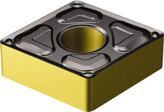 Sandvik Coromant - CNMG431 XF Grade 2220 Carbide Turning Insert - TiCN/AI2O3/TiN Finish, 80° Diamond, 1/2" Inscr Circle, 3/16" Thick, 1/64" Corner Radius - Americas Industrial Supply