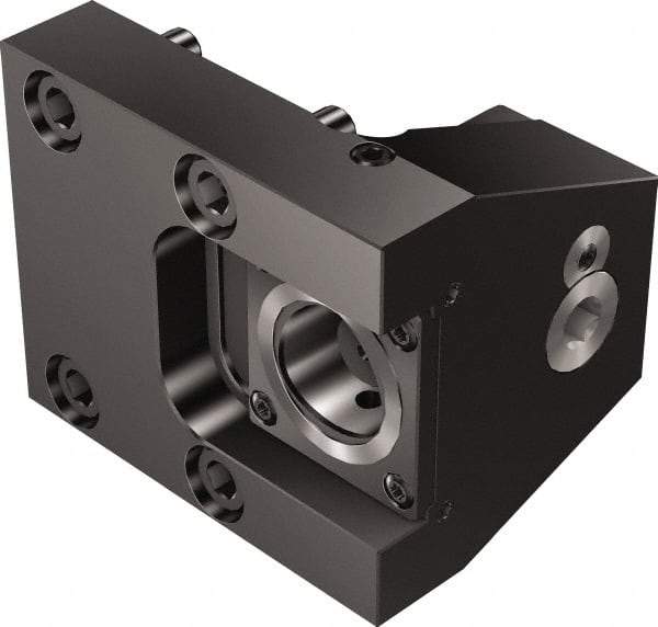 Sandvik Coromant - Right Hand Cut, C4 Modular Connection, Adapter/Mount Lathe Modular Clamping Unit - 40mm Square Shank Diam, 3.15" OAL, Through Coolant - Exact Industrial Supply