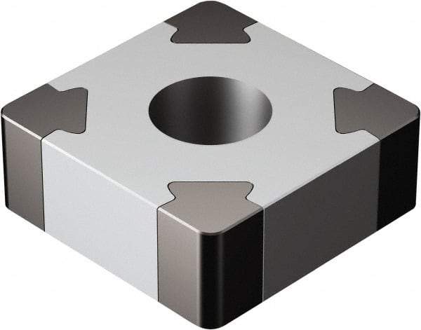 Sandvik Coromant - SNGA322 Grade 7025 CBN Turning Insert - Uncoated, 90° Square, 3/8" Inscr Circle, 1/8" Thick, 1/32" Corner Radius - Americas Industrial Supply