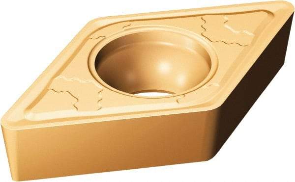 Sandvik Coromant - DCMT32.53 SMC Grade 1115 Carbide Turning Insert - TiAlN/AlCr2O3 Finish, 55° Diamond, 3/8" Inscr Circle, 5/32" Thick, 3/64" Corner Radius - Americas Industrial Supply