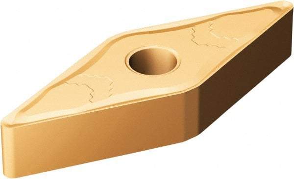 Sandvik Coromant - VNMG332 SMC Grade 1115 Carbide Turning Insert - TiAlN/AlCr2O3 Finish, 35° Diamond, 3/8" Inscr Circle, 3/16" Thick, 1/32" Corner Radius - Americas Industrial Supply