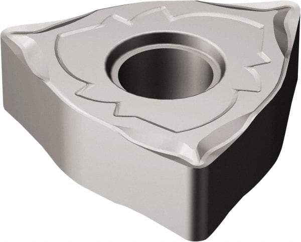 Sandvik Coromant - WNMG432 SF Grade H13A Carbide Turning Insert - Uncoated, 80° Trigon, 1/2" Inscr Circle, 3/16" Thick, 1/32" Corner Radius - Americas Industrial Supply