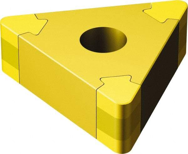 Sandvik Coromant - TNGA333 Grade 7525 CBN Turning Insert - 60° Triangle, 3/8" Inscr Circle, 3/16" Thick, 3/64" Corner Radius - Americas Industrial Supply