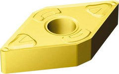 Sandvik Coromant - DNMG432 XF Grade GC30 Carbide Turning Insert - TiCN/Al2O3/TiN Finish, 55° Diamond, 1/2" Inscr Circle, 3/16" Thick, 1/32" Corner Radius - Americas Industrial Supply