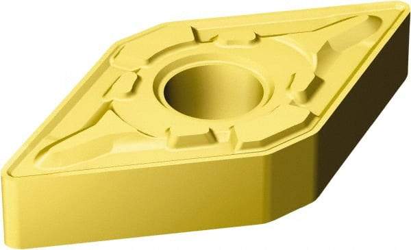 Sandvik Coromant - DNMG444 MRR Grade 2025 Carbide Turning Insert - TiCN/AI2O3/TiN Finish, 55° Diamond, 1/2" Inscr Circle, 1/4" Thick, 1/16" Corner Radius - Americas Industrial Supply