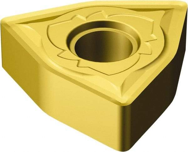 Sandvik Coromant - WNMG432 SMR Grade S05F Carbide Turning Insert - 80° Trigon, 1/2" Inscr Circle, 3/16" Thick, 1/32" Corner Radius - Americas Industrial Supply