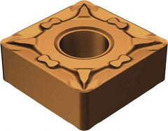 Sandvik Coromant - SNMG431 MF Grade 1115 Carbide Turning Insert - TiAlN/AlCr2O3 Finish, 90° Square, 1/2" Inscr Circle, 3/16" Thick, 1/64" Corner Radius - Americas Industrial Supply