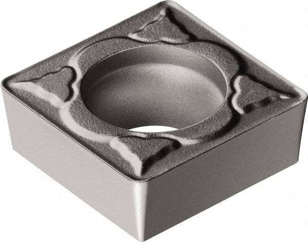 Sandvik Coromant - SCMT32.52 PM Grade 5015 Cermet Turning Insert - Uncoated, 90° Square, 3/8" Inscr Circle, 5/32" Thick, 1/32" Corner Radius - Americas Industrial Supply