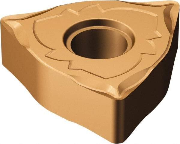 Sandvik Coromant - WNMG431 SF Grade 1125 Carbide Turning Insert - TiAlN/AlCr2O3 Finish, 80° Trigon, 1/2" Inscr Circle, 3/16" Thick, 1/64" Corner Radius - Americas Industrial Supply
