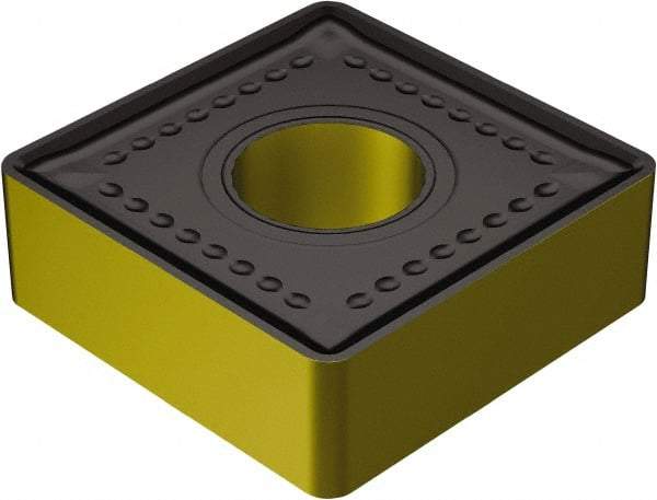 Sandvik Coromant - SNMM858 MR Grade 4335 Carbide Turning Insert - TiCN/AI2O3/TiN Finish, 90° Square, 1" Inscr Circle, 5/16" Thick, 1/8" Corner Radius - Americas Industrial Supply