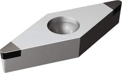 Sandvik Coromant - VBGW331 Grade 7025 CBN Turning Insert - Uncoated, 35° Diamond, 3/8" Inscr Circle, 3/16" Thick, 1/64" Corner Radius - Americas Industrial Supply