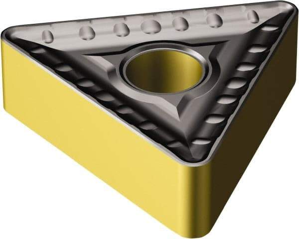 Sandvik Coromant - TNMM546 HR Grade 4315 Carbide Turning Insert - TiCN/AI2O3/TiN Finish, 60° Triangle, 5/8" Inscr Circle, 1/4" Thick, 3/32" Corner Radius - Americas Industrial Supply