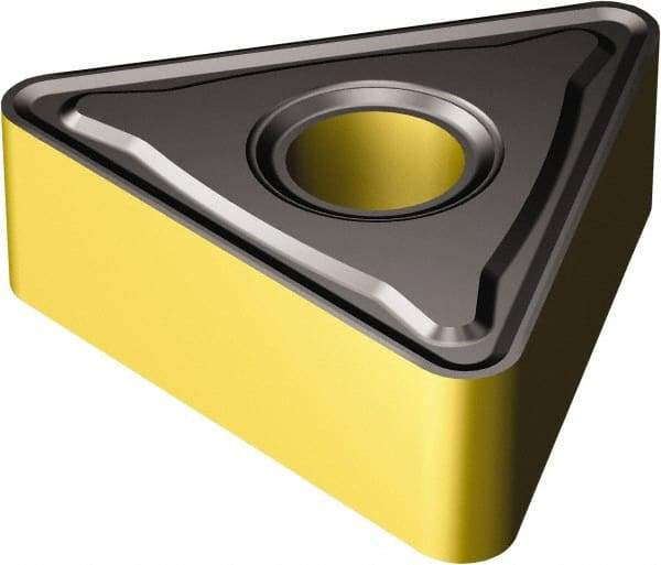 Sandvik Coromant - TNMG332 KR Grade 3205 Carbide Turning Insert - TiCN/Al2O3/TiN Finish, 60° Triangle, 3/8" Inscr Circle, 3/16" Thick, 1/32" Corner Radius - Americas Industrial Supply