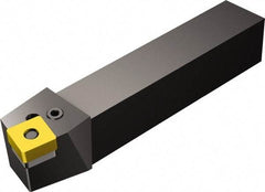 Sandvik Coromant - PSBNR/L, Right Hand Cut, 15° Lead Angle, 25mm Shank Height x 25mm Shank Width, Negative Rake Indexable Turning Toolholder - 150mm OAL, SNMG 12 04 08, SNMG 432 Insert Compatibility, Series T-Max P - Americas Industrial Supply