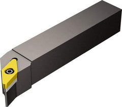 Sandvik Coromant - SVHC, Right Hand Cut, -17.50° Lead Angle, 25mm Shank Height x 25mm Shank Width, Neutral Rake Indexable Turning Toolholder - 150mm OAL, VCMT 22 05 20 Insert Compatibility, Series CoroTurn 107 - Americas Industrial Supply
