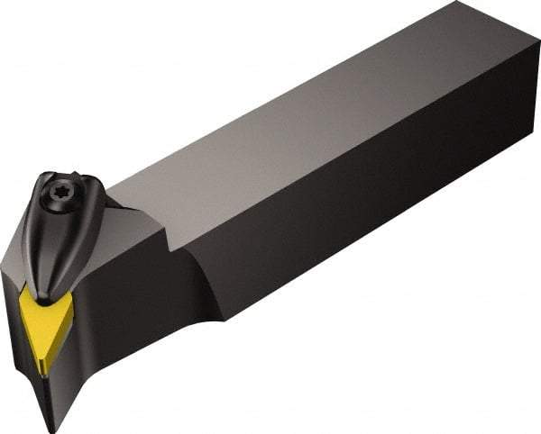 Sandvik Coromant - DVPN, Left Hand Cut, -27.50° Lead Angle, 25mm Shank Height x 25mm Shank Width, Negative Rake Indexable Turning Toolholder - 150mm OAL, VNMG 16 04 08 Insert Compatibility, Series T-Max P - Americas Industrial Supply