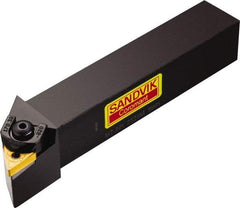 Sandvik Coromant - MTJNR/L, Right Hand Cut, -3° Lead Angle, 20mm Shank Height x 20mm Shank Width, Negative Rake Indexable Turning Toolholder - 125mm OAL, TNMG 16 04 08, TNMG 332 Insert Compatibility, Series T-Max P - Americas Industrial Supply