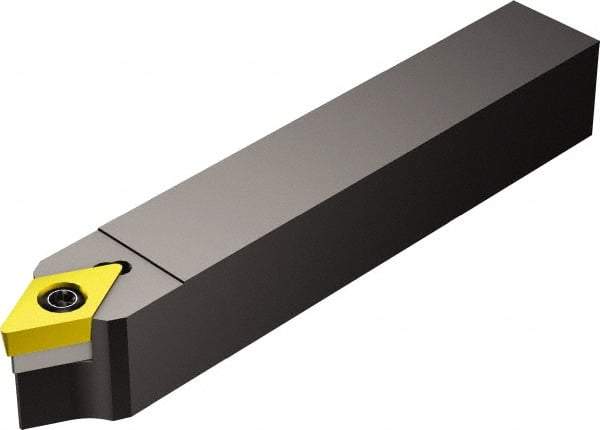 Sandvik Coromant - SDNCN, Neutral Cut, 27.5° Lead Angle, 25mm Shank Height x 25mm Shank Width, Neutral Rake Indexable Turning Toolholder - 150mm OAL, DCMT 11 T3 08, DCMT 3(2.5)2 Insert Compatibility, Series CoroTurn 107 - Americas Industrial Supply