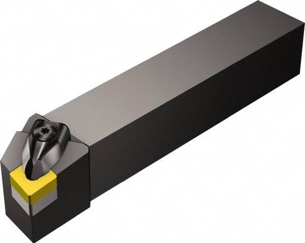 Sandvik Coromant - DCGN, Right Hand Cut, -1° Lead Angle, 1" Shank Height x 1" Shank Width, Negative Rake Indexable Turning Toolholder - 6" OAL, CNMG 12 04 08 Insert Compatibility, Series T-Max P - Americas Industrial Supply